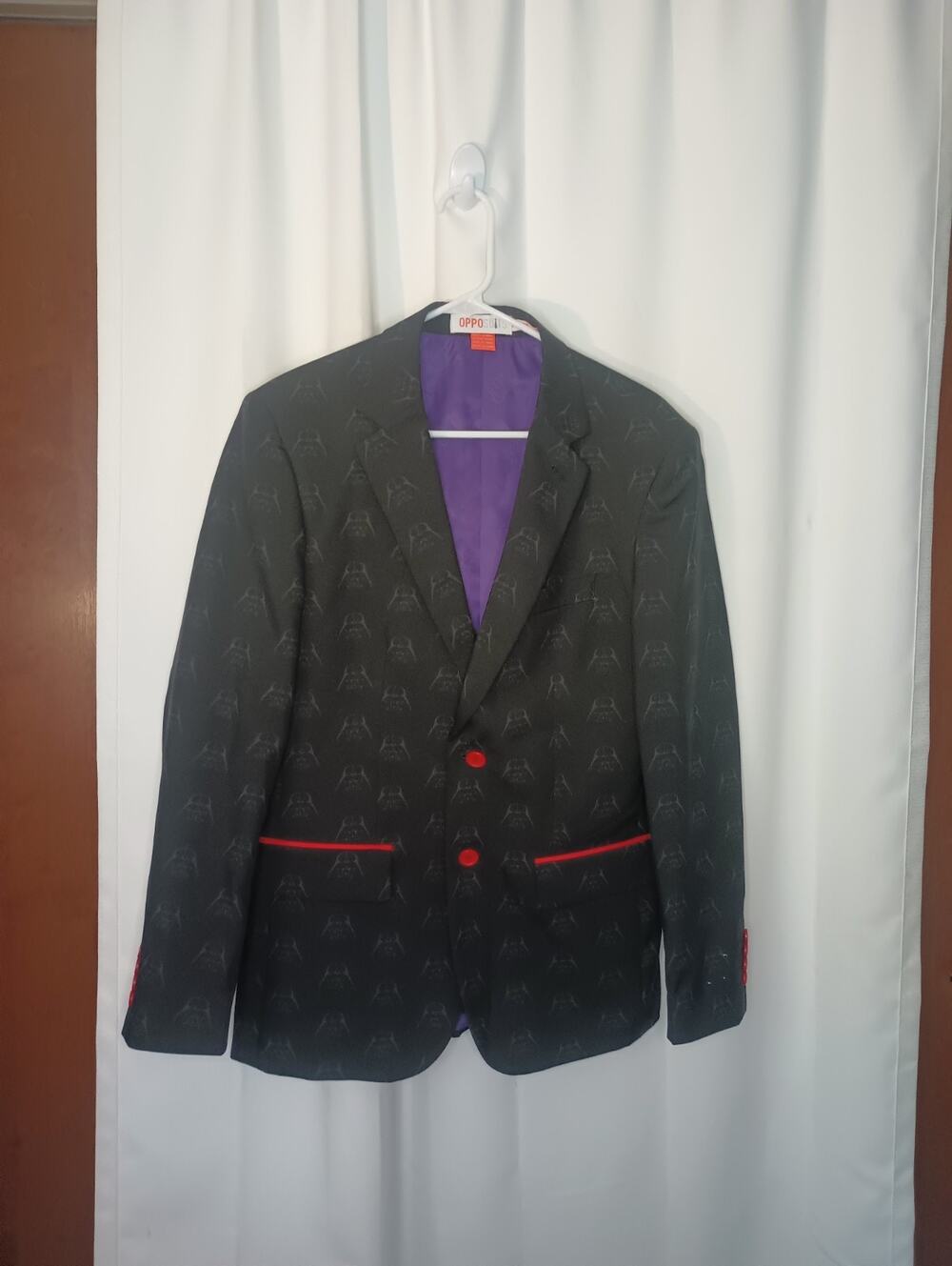 OppoSuits Mens Star Wars Darth Vader Print Blazer Us 36 Geek Comic Con NWOT